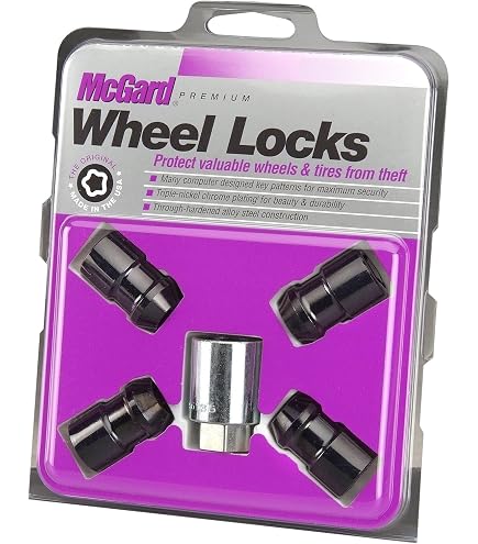 Amazon.com: McGard 24526 Cone Seat Wheel Locks Black (M12 x 1.5